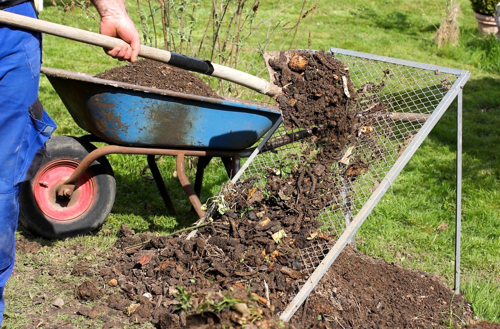 Februar - Kompost - Kompostsieb - Garten - Franks kleiner Garten