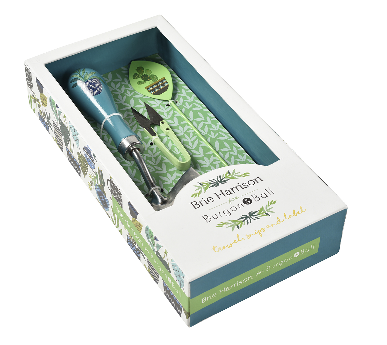 Geschenkbox - Geschenk-Set - Burgon & Ball - Brie Harrison Geschenk-Set mit Gartenschaufel, Schere und Pflanzenstecker - Box 01 - Franks kleiner Garten Geschenkbox - Geschenk-Set - Burgon & Ball - Brie Harrison Geschenk-Set mit Gartenschaufel, Schere und Pflanzenstecker - Box 01 - Franks kleiner Garten