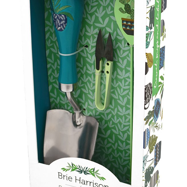 Geschenkbox - Geschenk-Set - Burgon & Ball - Brie Harrison Geschenk-Set mit Gartenschaufel, Schere und Pflanzenstecker - Box 02 - Franks kleiner Garten