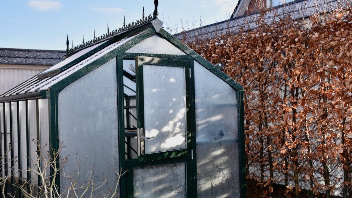 Gewächshaus - Hoklartherm - Pferdetür - Winter - Franks kleiner GartenGewächshaus - Hoklartherm - Pferdetür - Winter - Franks kleiner Garten