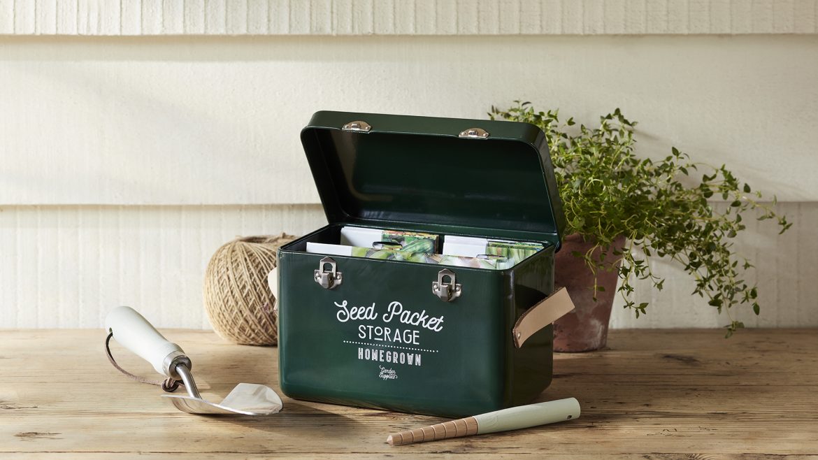 Saatgutbox - Frog - Ledergriffe - lifestyle - Burgon & Ball - Franks kleiner Garten