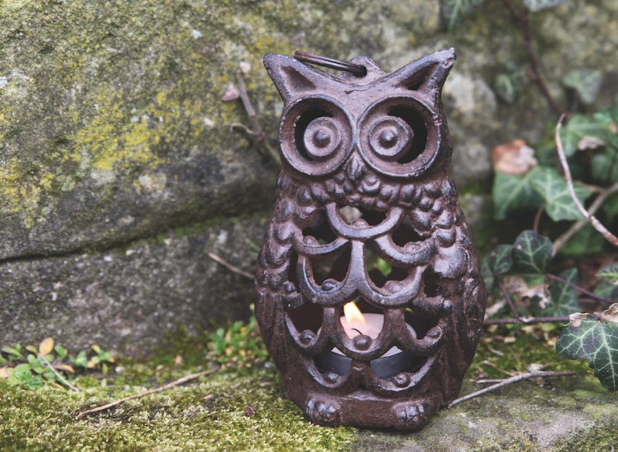Windlicht - Hibou - Eule - lifestyle - Esschert Design - Franks kleiner Garten