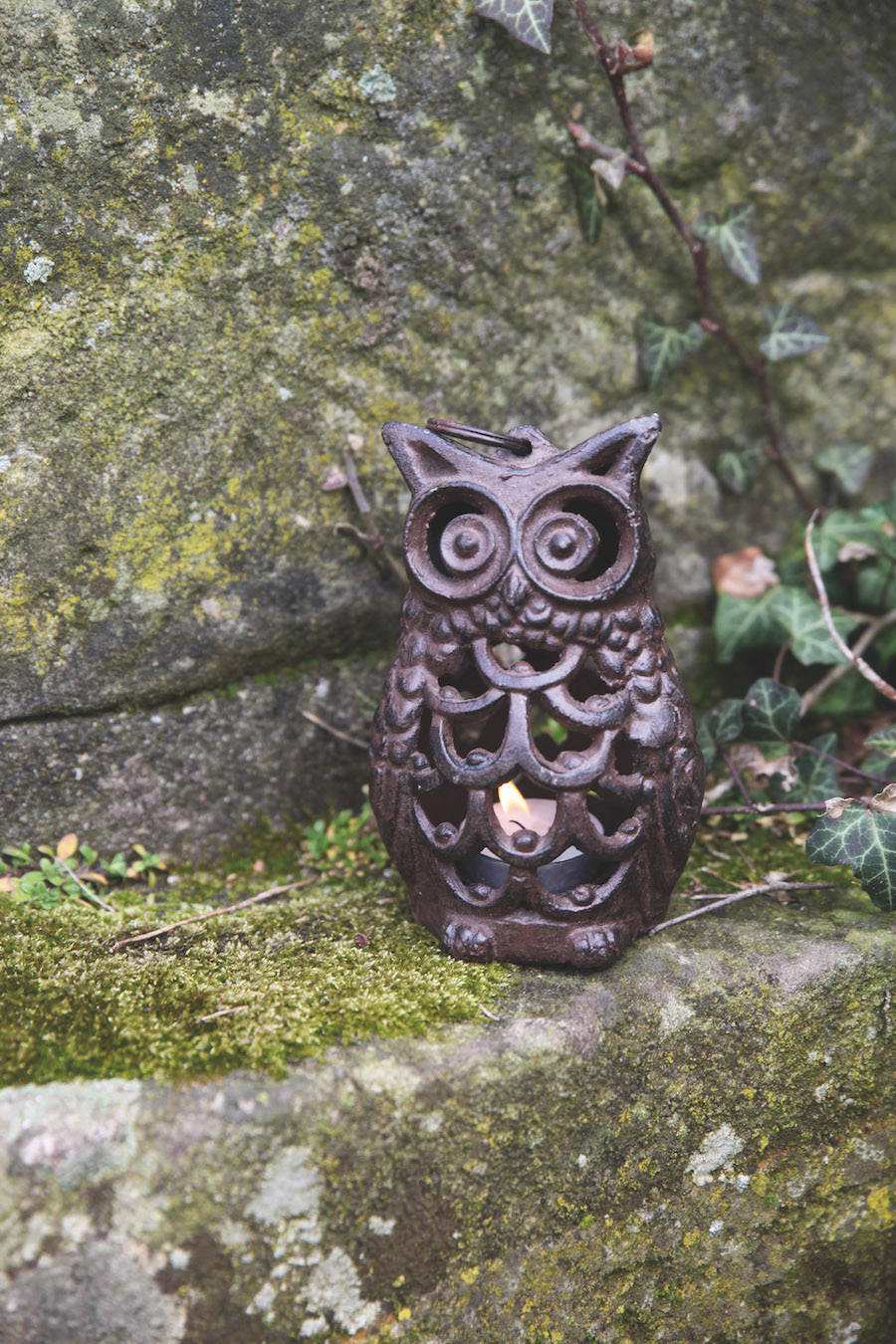 Windlicht - Hibou - Eule - lifestyle - Esschert Design - Franks kleiner Garten Windlicht - Hibou - Eule - lifestyle - Esschert Design - Franks kleiner Garten