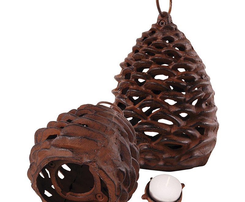 Windlicht – Pinecone - Tannenzapfen - Gross - Produktbild - Esschert Design - Franks kleiner Garten