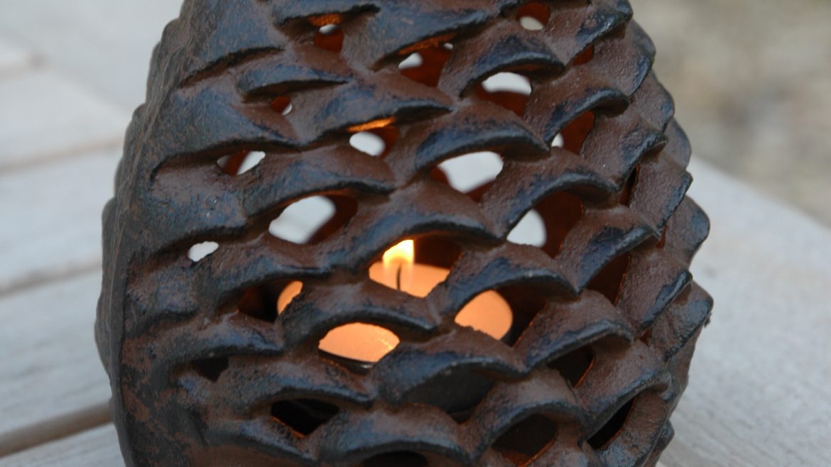 Windlicht – Pinecone - Tannenzapfen - Gross - lifestyle 02 - Franks kleiner Garten
