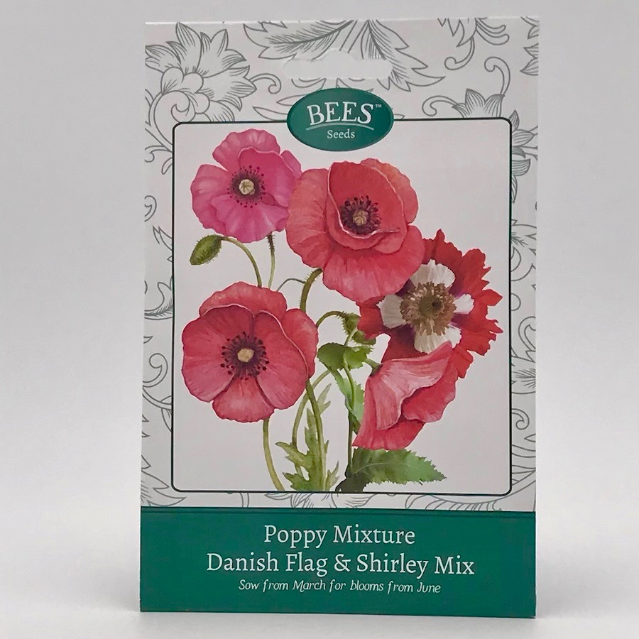 Mohnblume - Danish Flag - Samentütchen - Saatgut - BEES Seeds - Franks kleiner Garten Mohnblume - Danish Flag - Samentütchen - Saatgut - BEES Seeds - Franks kleiner Garten