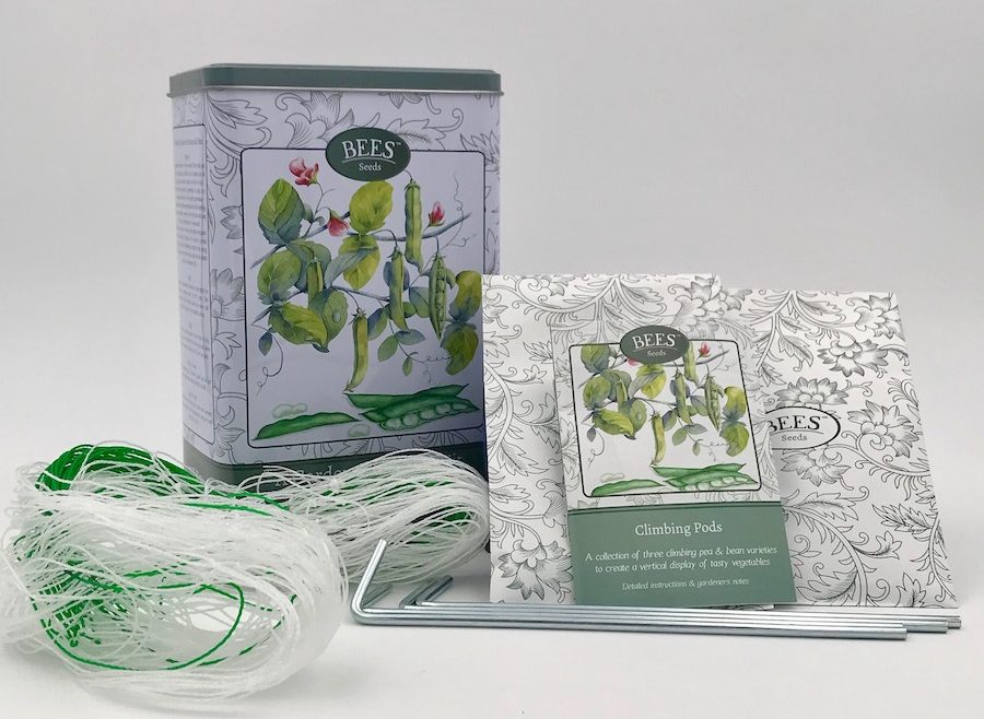 A Gardener's Starter Kit - Climbing Pods - Bohnen - Inhalt - BEES Seeds - Franks kleiner Garten