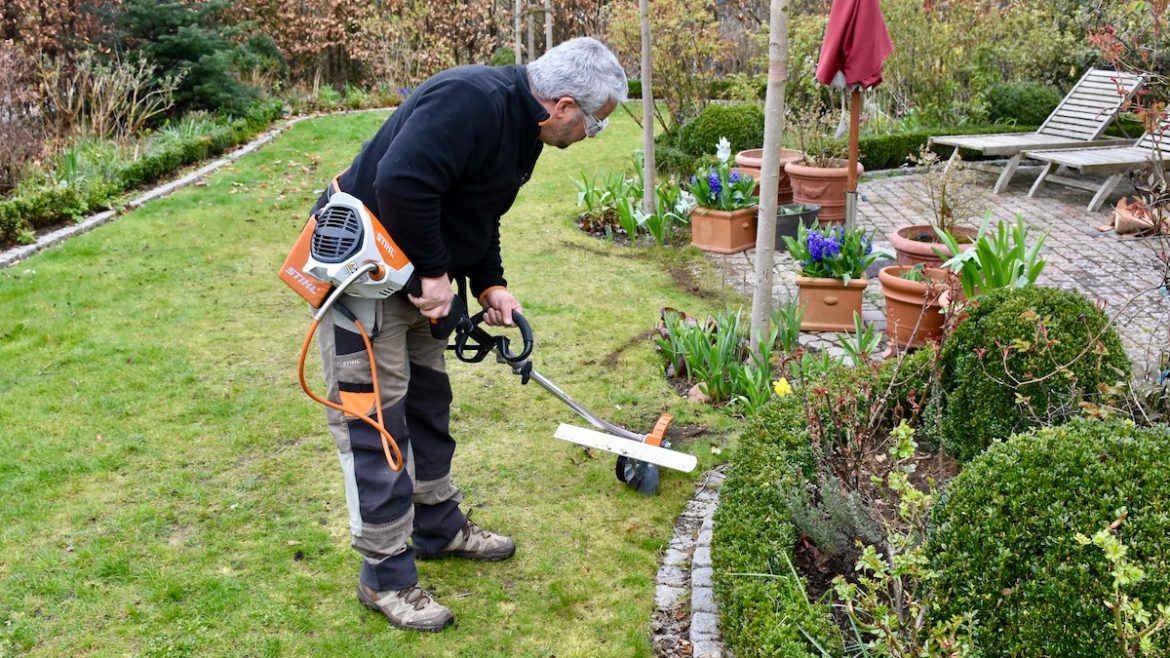 Stihl - iMow - Rasen - Mähroboter - Begernezungsdraht - Furchen - Franks kleiner Garten