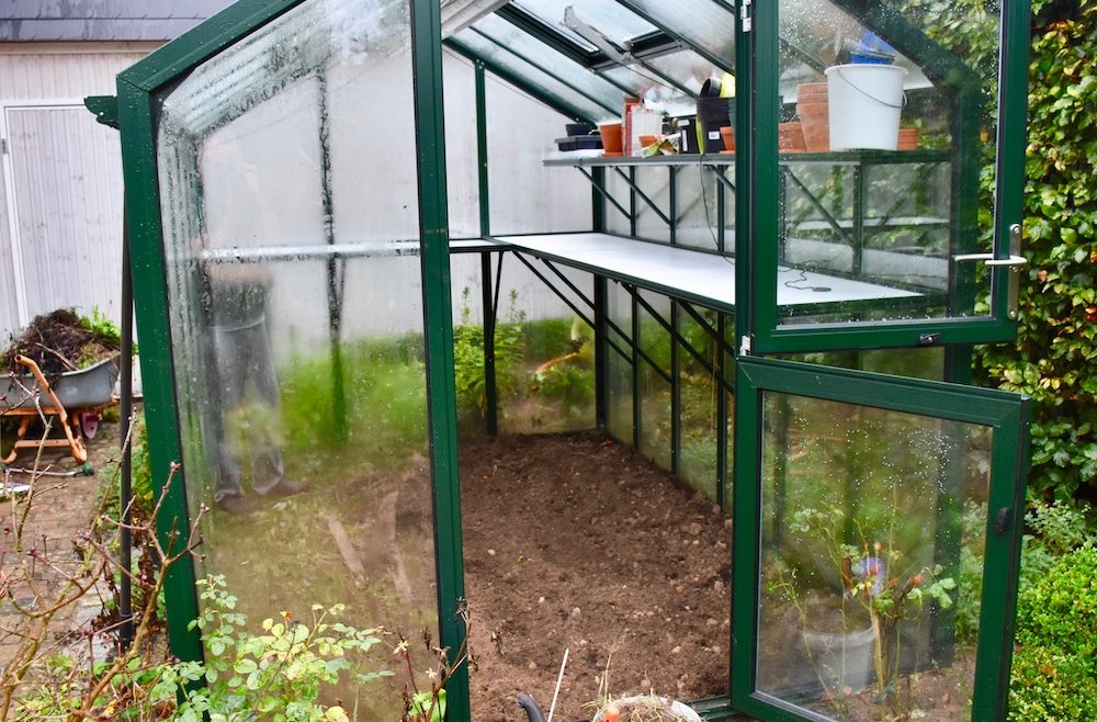 Hoklartherm - Gewächshaus - Oktober - Ausgeräumt - Herbst - Franks kleiner Garten