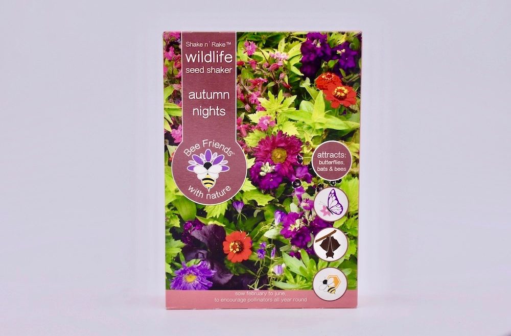 Saatgut - Saatgut-Shaker - Samenmischung - Wildlife - Bee Friends - autumn nights - Cover - Shop - Franks kleiner Garten