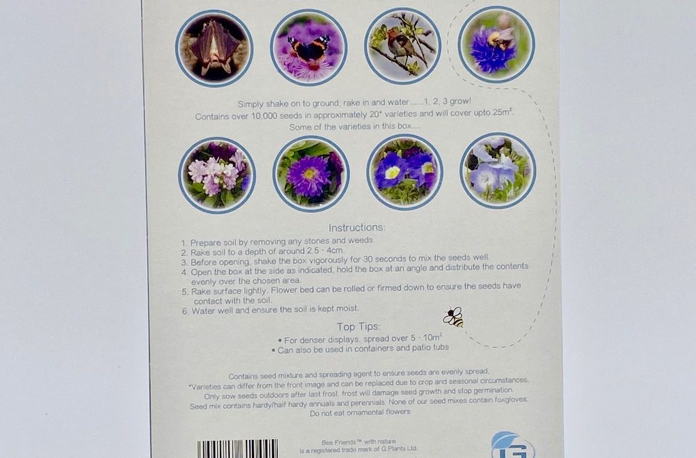 Saatgut - Samenmischung - Saatgut-Shaker - Bee FRiends - Winter skies - Anleitung - Shop - Franks kleiner Garten