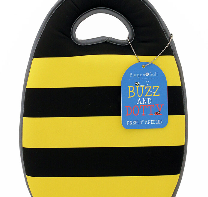 Kniekissen - Kneelo - Kids - Buzz - Biene - Burgon & Ball - Detail - Franks kleiner Garten