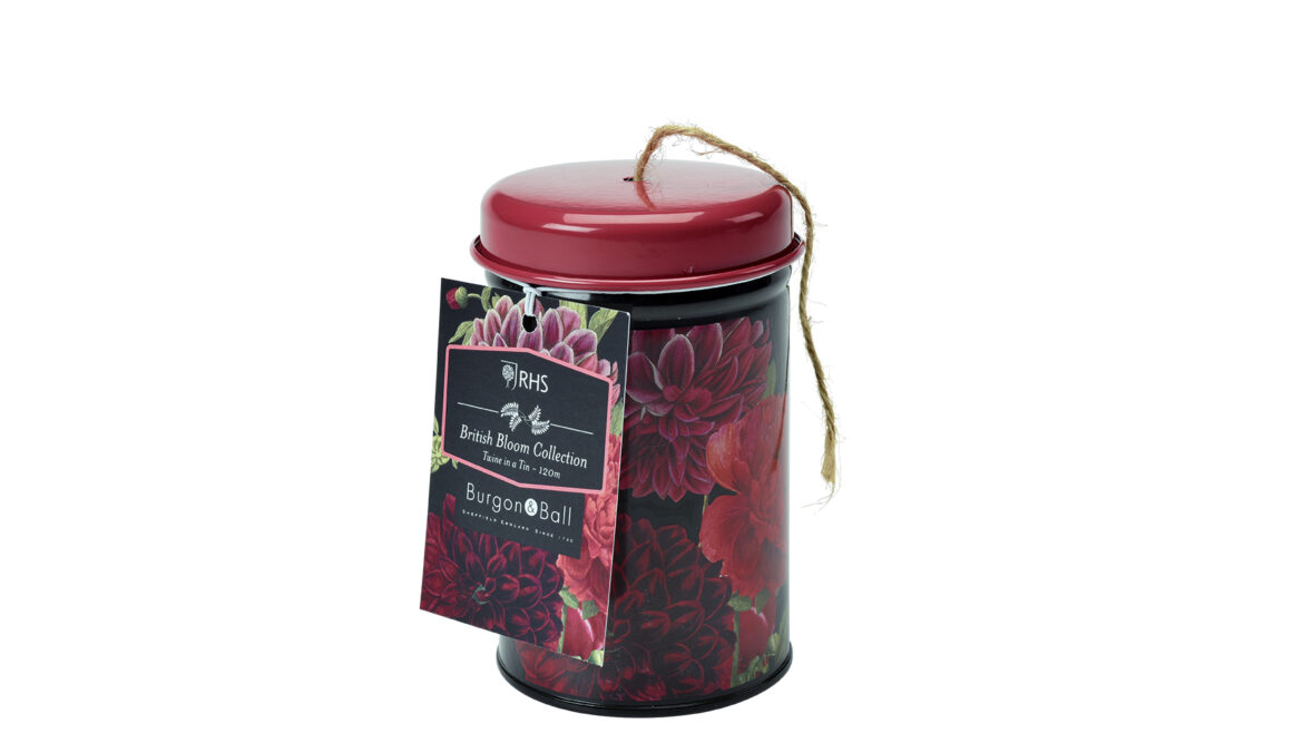 Gartenschnur in der Dose – British Bloom - Jute - Geschenkidee - Burgon & Ball - Franks kleiner Garten