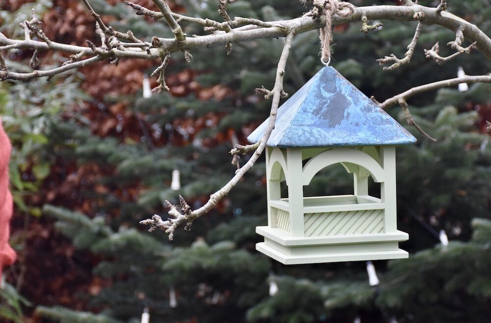 Weihnachten - Pavillion - Vogelhaus - Futterstation - England - Franks kleiner Garten