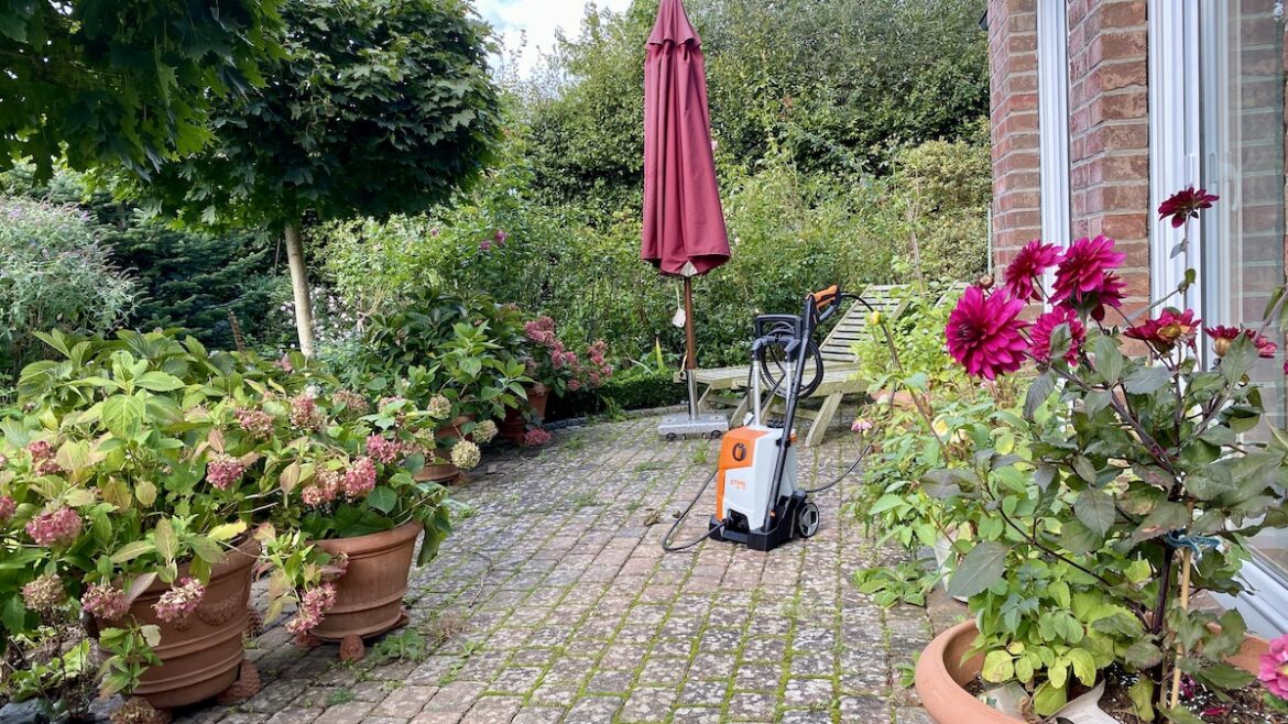 Herbstputz - Terrasse - Stihl - Hochdruckreiniger - RE 110 - Oktober 2021 - Franks kleiner Garten