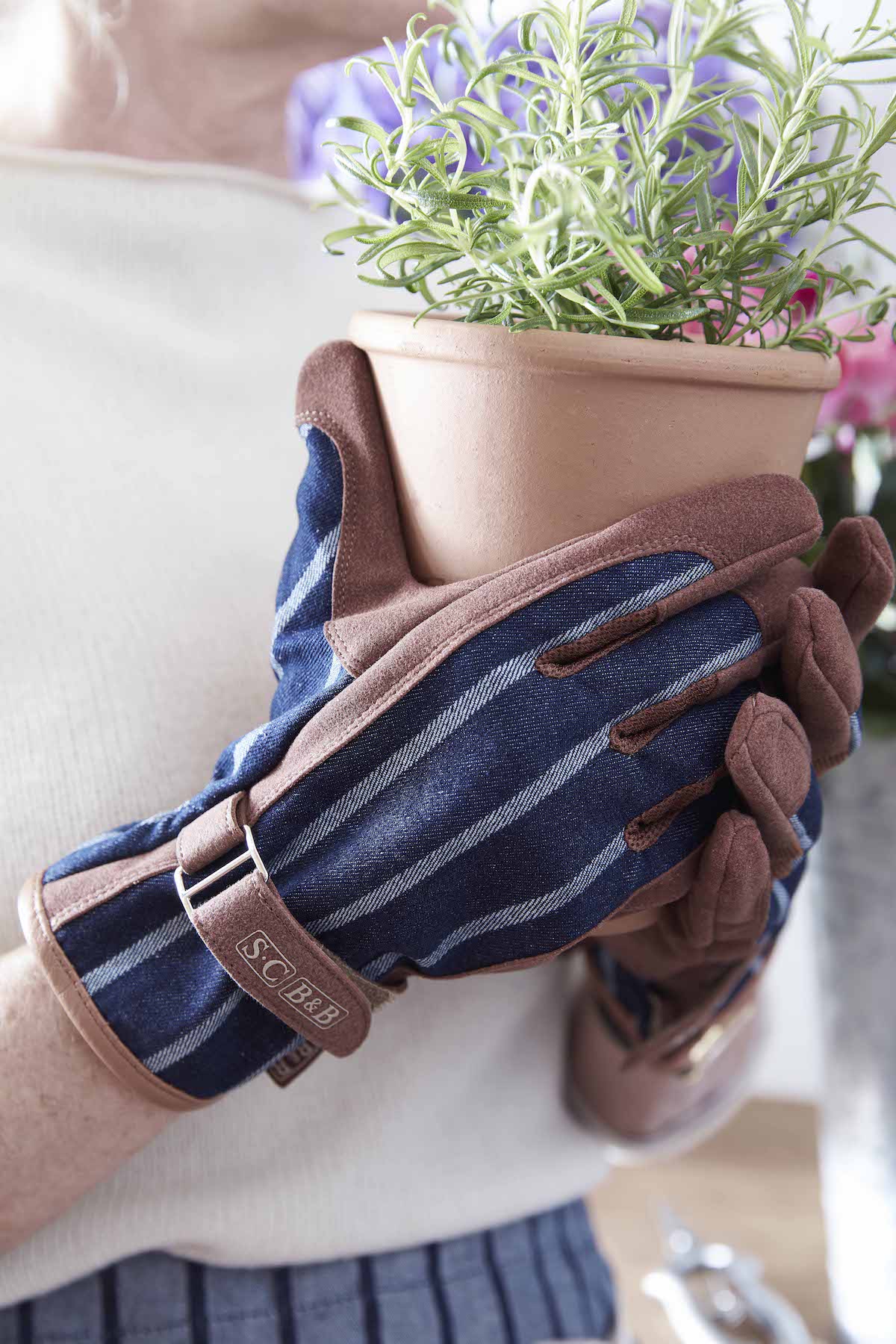 Gartenhandschuhe - Handschuhe – Ticking Gloves - Sophie Conran – Lifestyle - Burgon & Ball - Franks kleiner Garten Gartenhandschuhe - Handschuhe – Ticking Gloves - Sophie Conran – Lifestyle - Burgon & Ball - Franks kleiner Garten