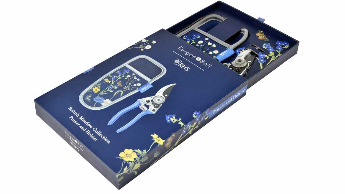 Geschenkset - British Meadow - Gartenschere & Holster - Produktfoto - Burgon & Ball - Franks kleiner Garten